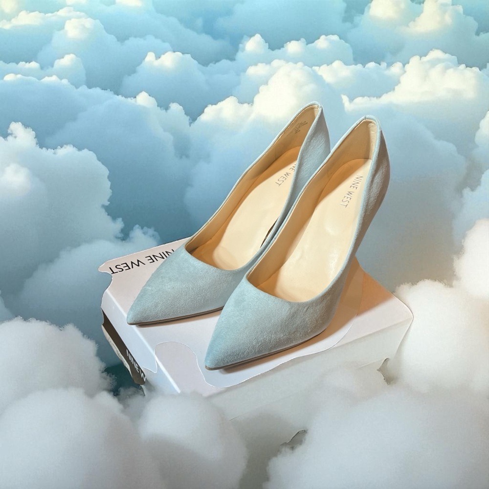 Nine West Light Blue Heels